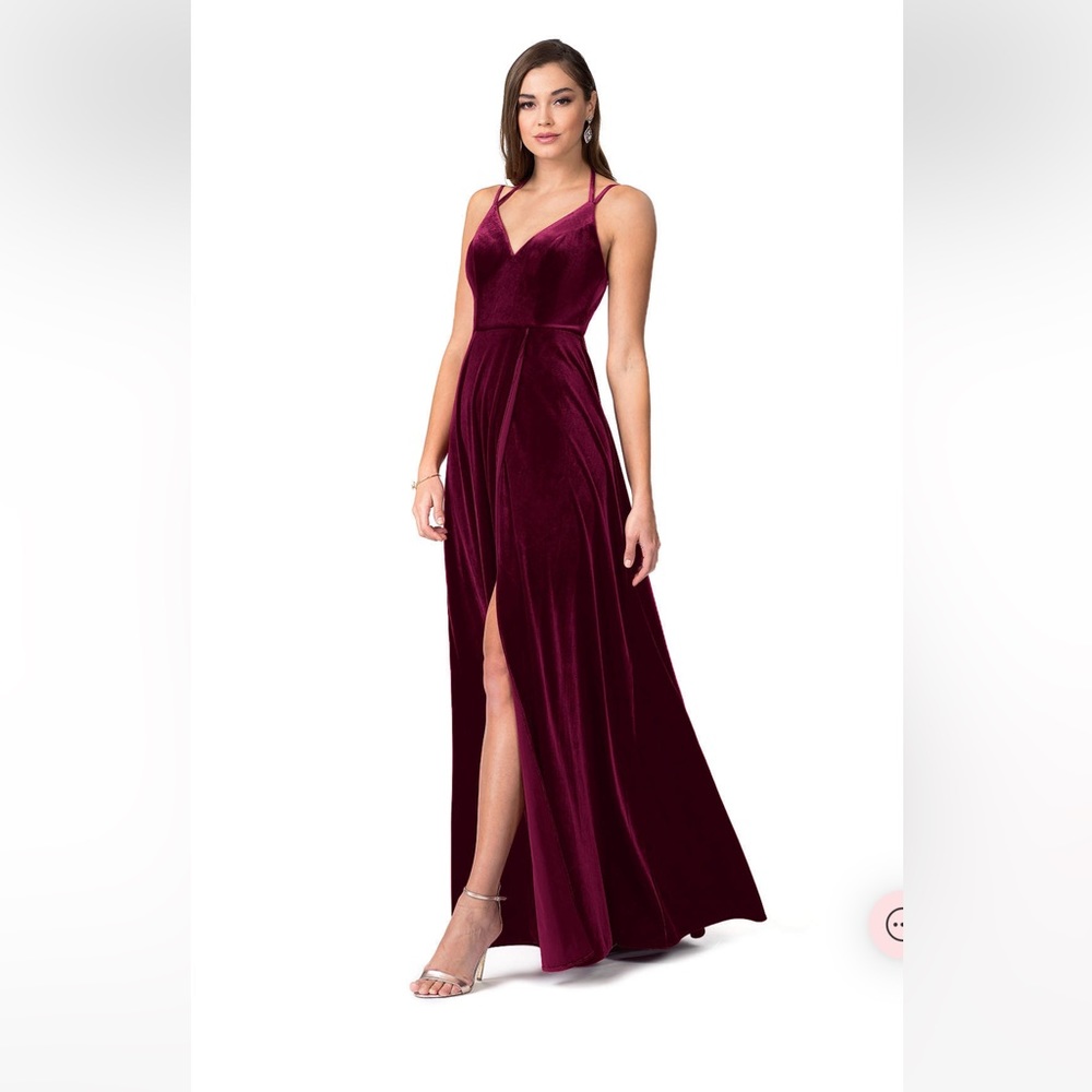 Azazie Cabernet bridesmaid dress